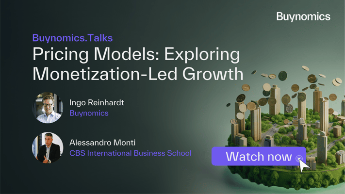 Buynomics.Talks: Pricing Models: Exploring Monetization-Led Growth