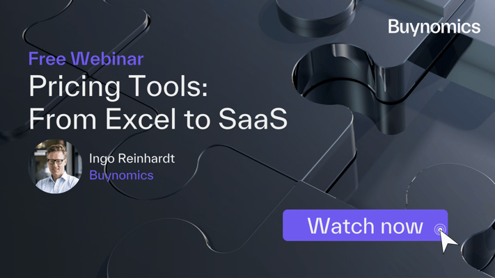 Webinar: Pricing Tools - From Excel to SaaS