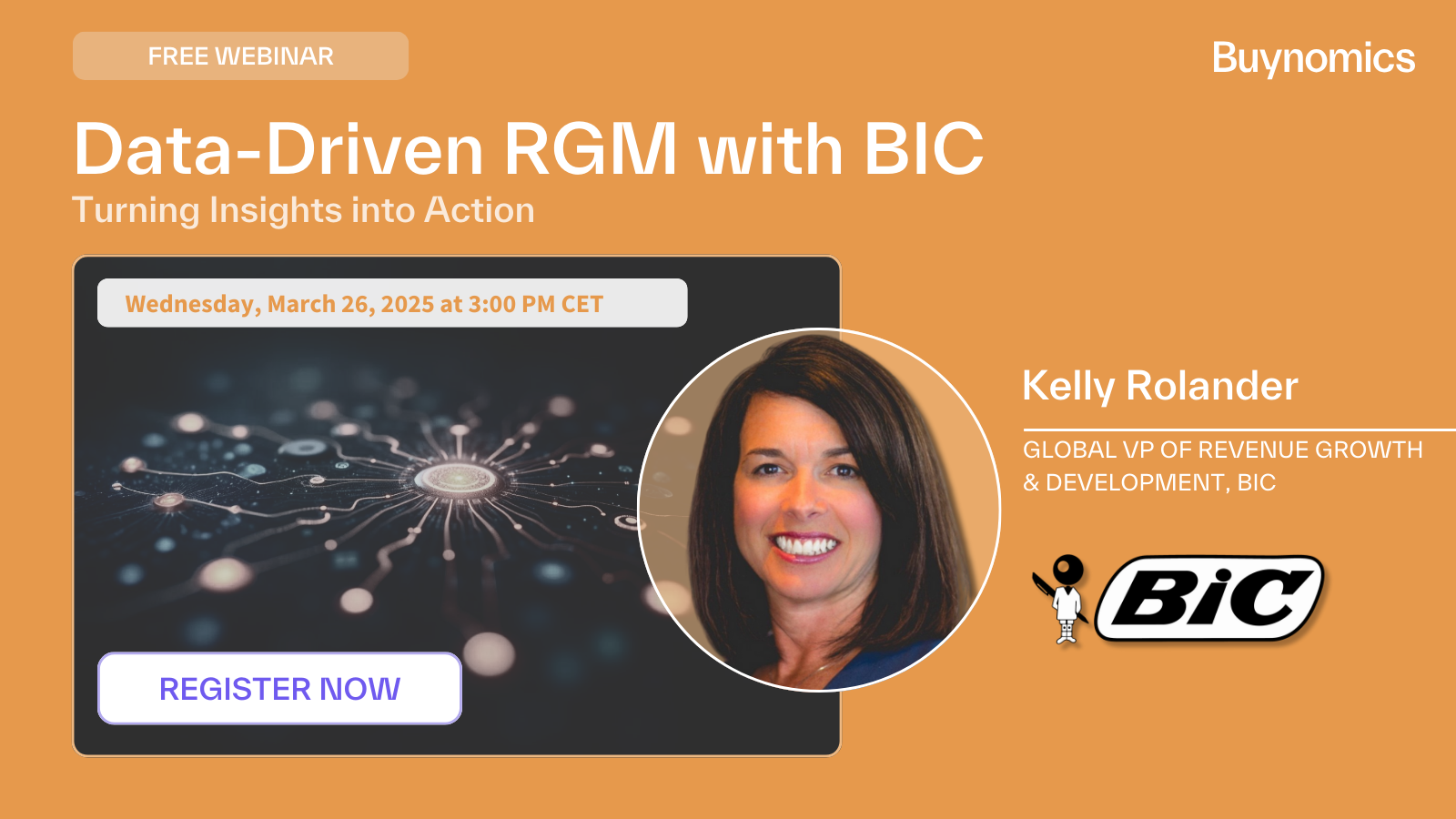 20250326 Webinar Data-Driven RGM with BIC Rectangular Image Orange Register Date-2
