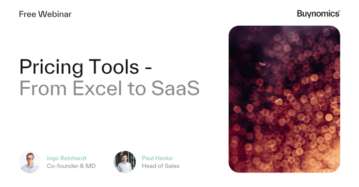 Webinar: Pricing Tools - from Excel to SaaS