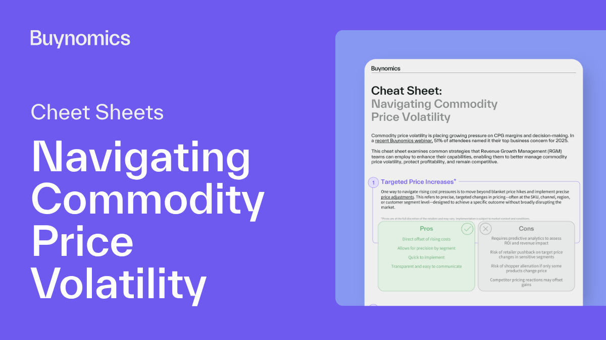 Buynomics -  Cheat Sheets - Navigating Commodity Price  Volatility