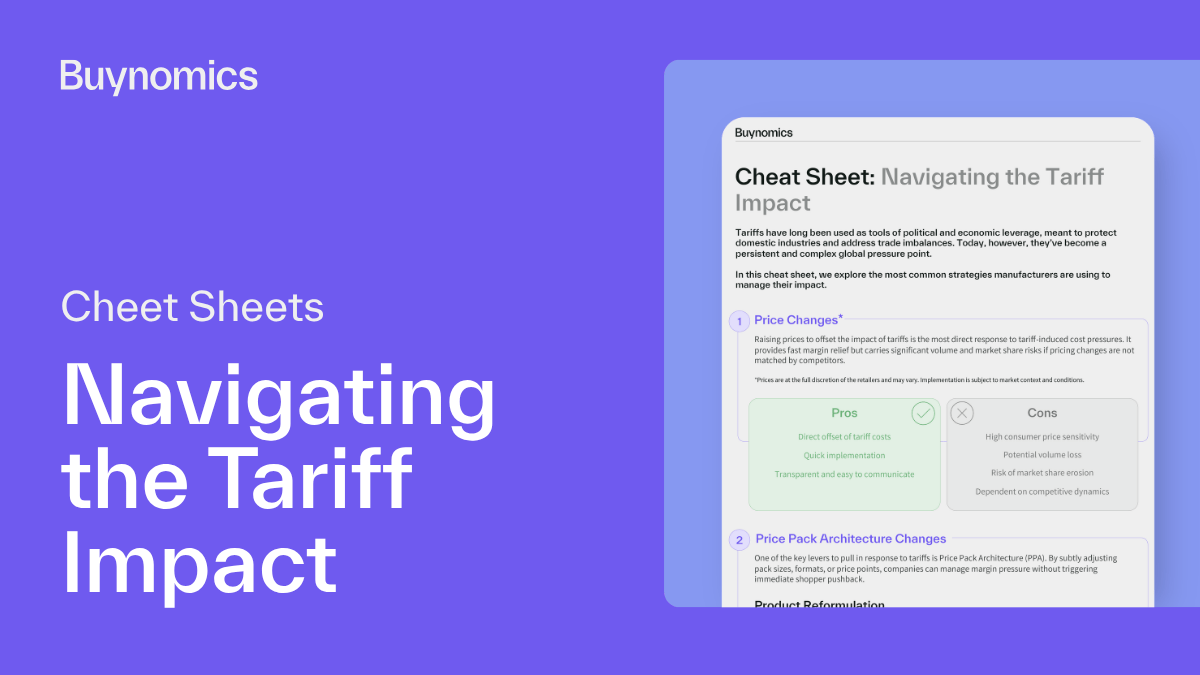 Buynomics -  Cheat Sheets - Navigating the Tariff Impact