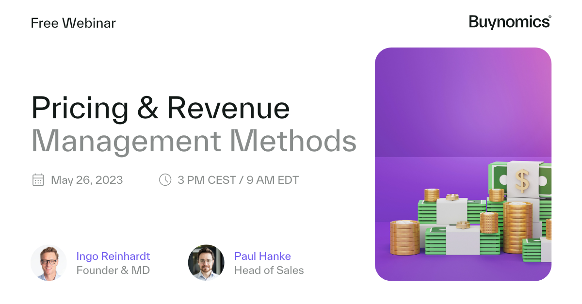 Webinar: Pricing and Revenue Management Methods