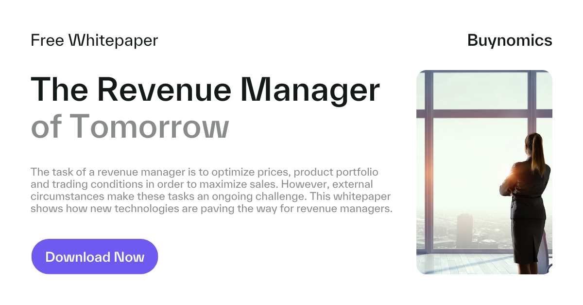 Woman looking over the city - The Revenue Manager of Tomorrow Whitepaper cover design