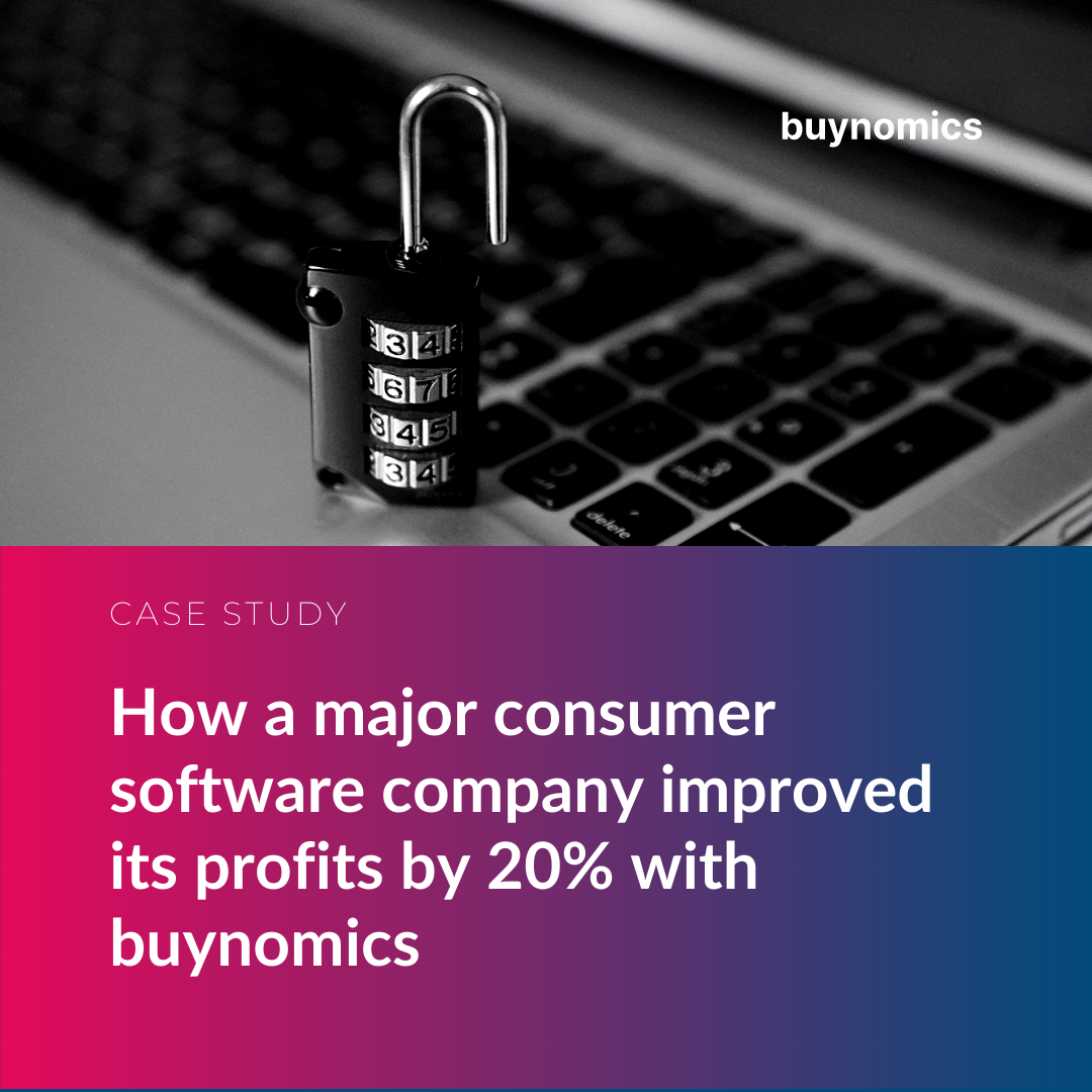 Case Study - How a major consumer software company improved its profits by 20% with buynomics