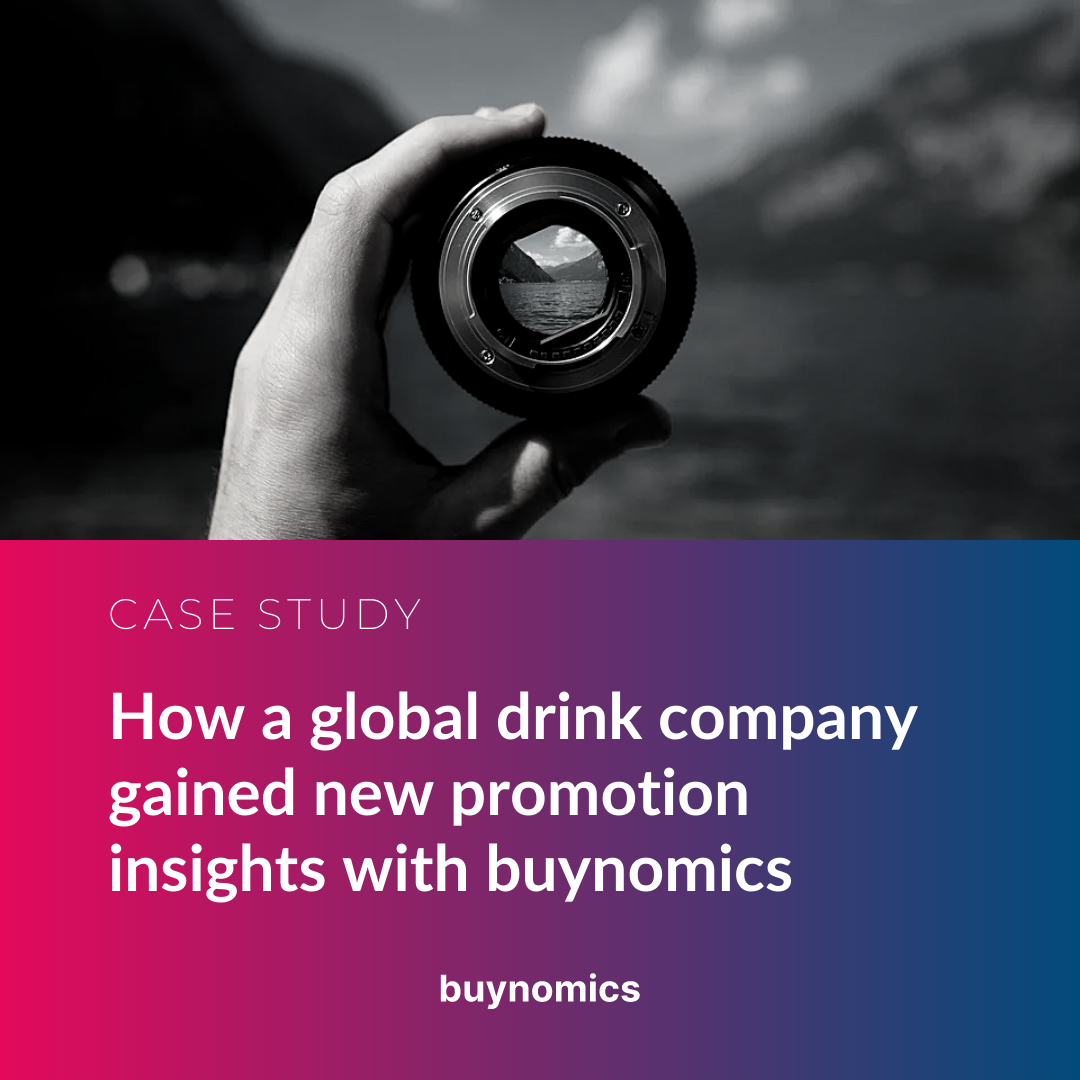 Case Study - How a global drink company gained new promotion insights with buynomics Case Study - How a global drink company gained new promotion insights with buynomics