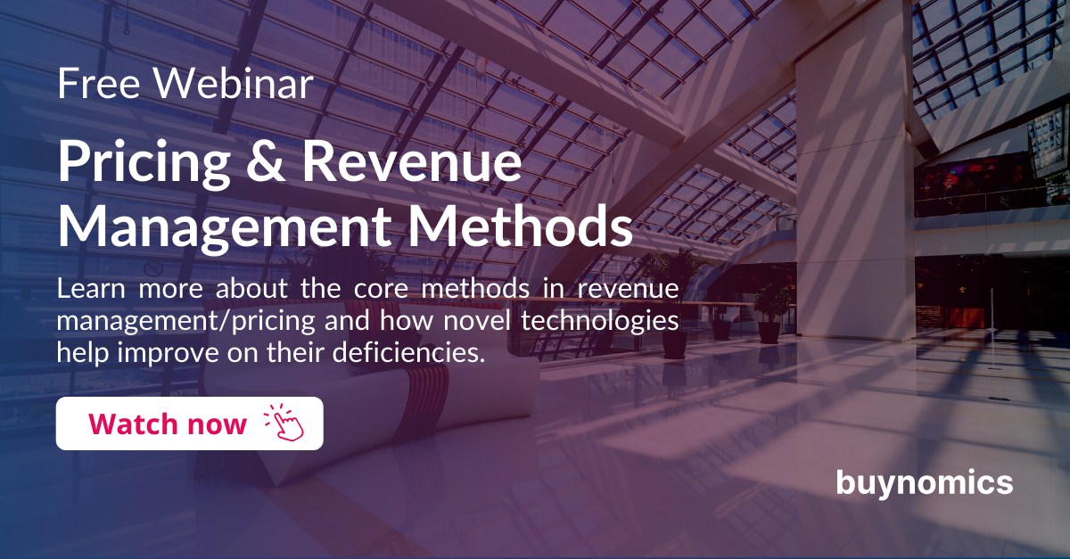 Webinar: Pricing and Revenue Management Methods