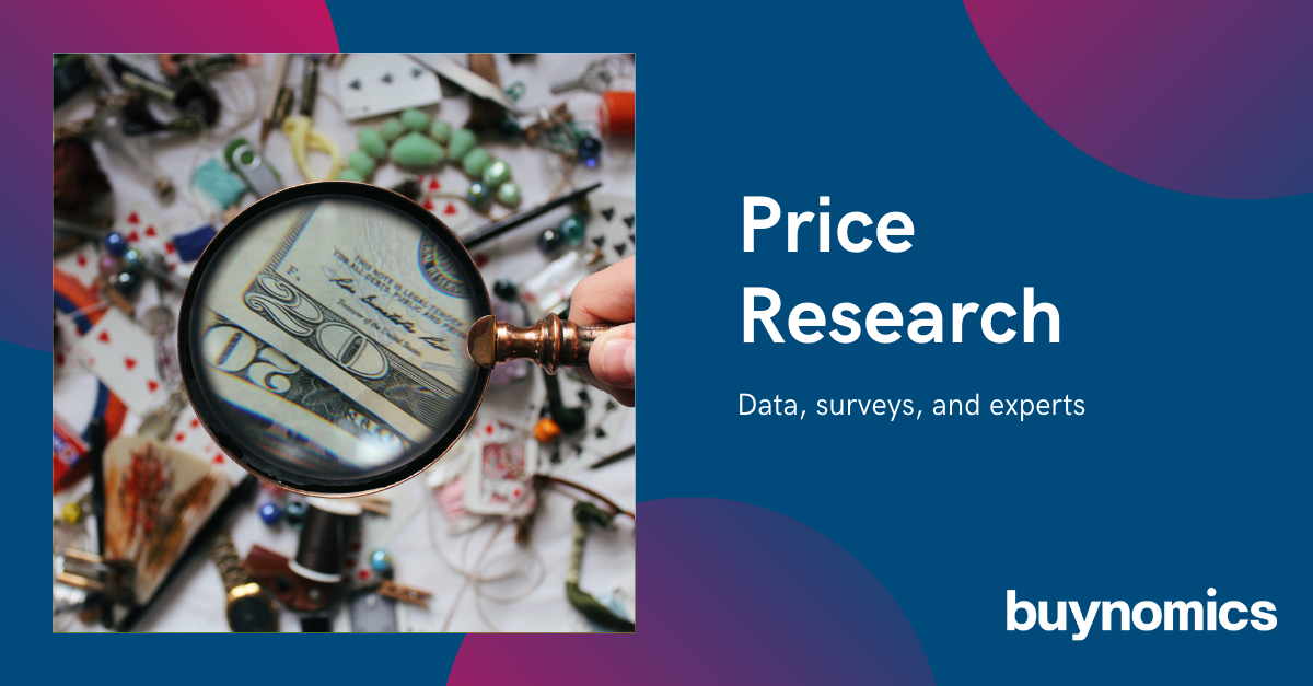 Webinar on price research - data, surveys, and experts