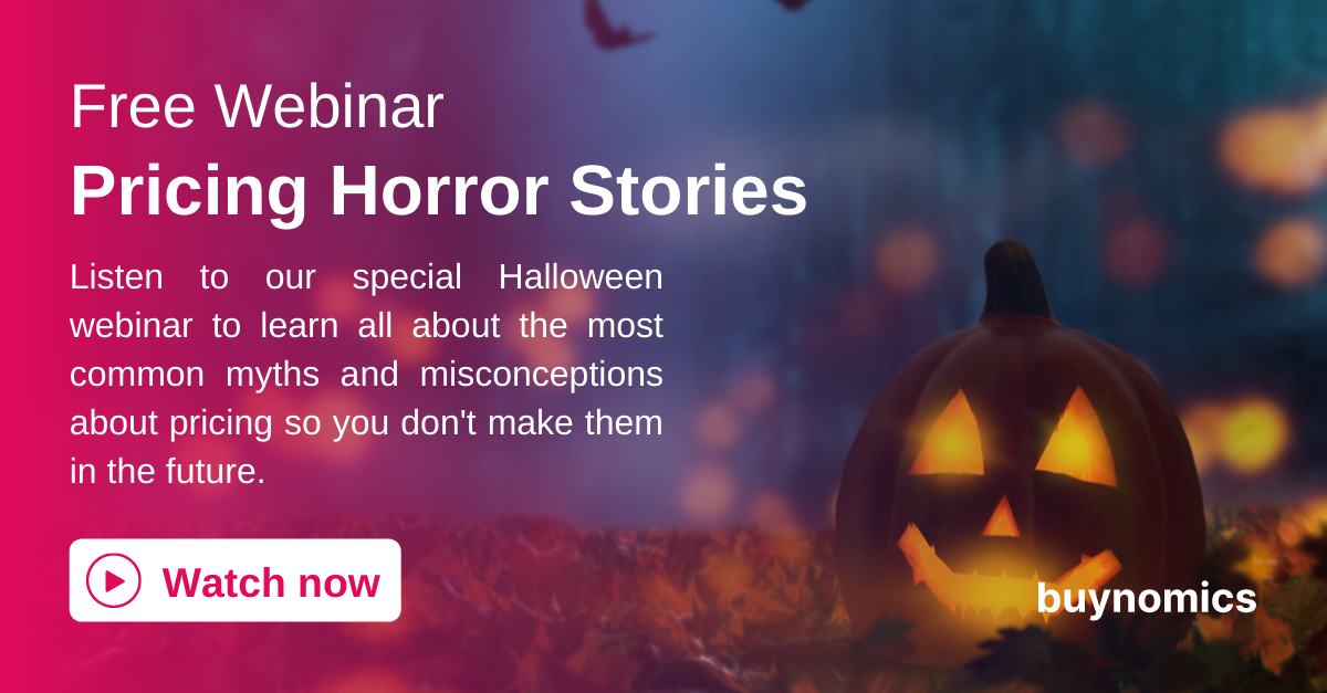 buynomics Webinar on Pricing Horror Stories