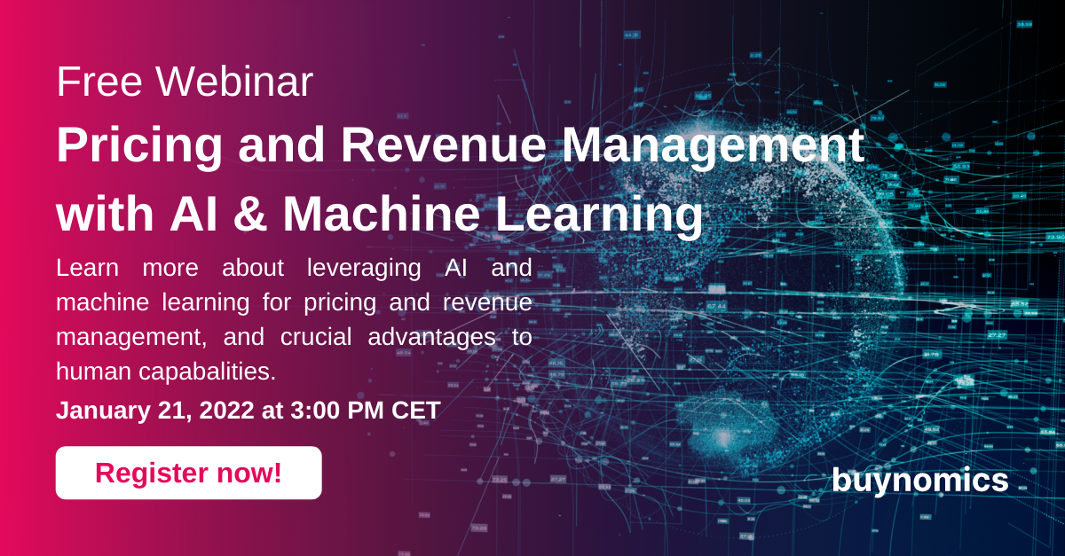 Webinar on Pricing and Revenue Management with AI & Machine Learning