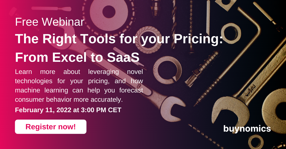 Webinar on the Right Tools for your Pricing