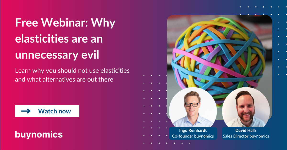 buynomics Webinar on why Elasticities are an Unnecessary Evil