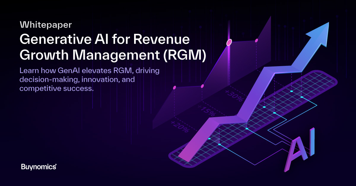 Graph rising upward - promo image for Generative AI in Revenue Growth Management whitepaper